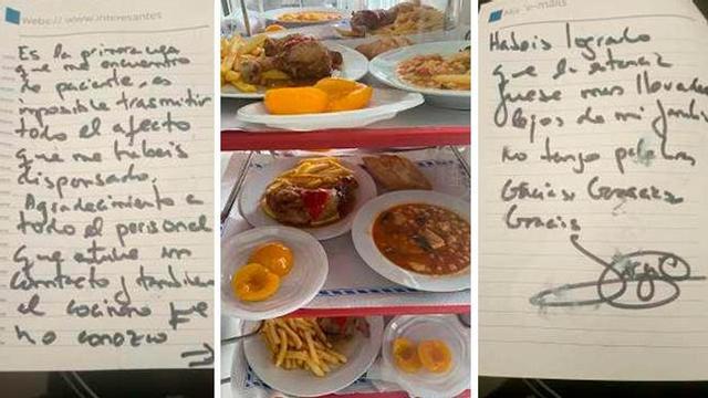 Menús para la recuperación y cartas de agradecimiento en el "arca de Noé" de Mieres