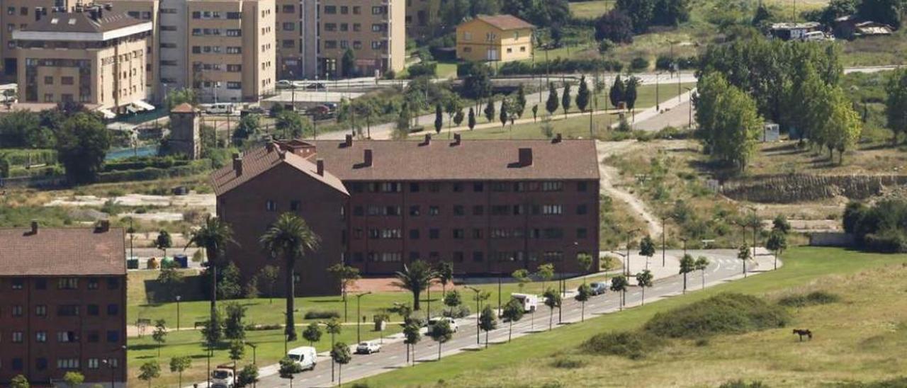 El área residencial de El Lauredal, con la zona de viales a completar.