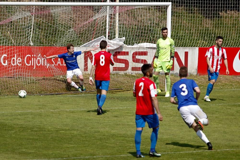 Oviedo B - Sporting B, en imágenes