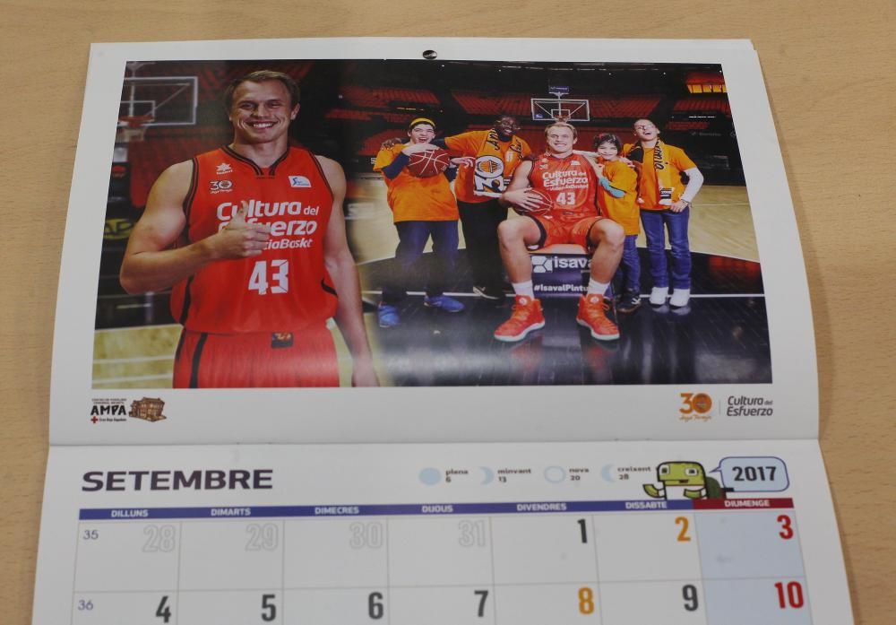 Calendario Solidario 2017 del Valencia Basket