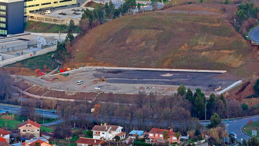 Finca que ocupará el aparcamiento del Concello en el Cunqueiro