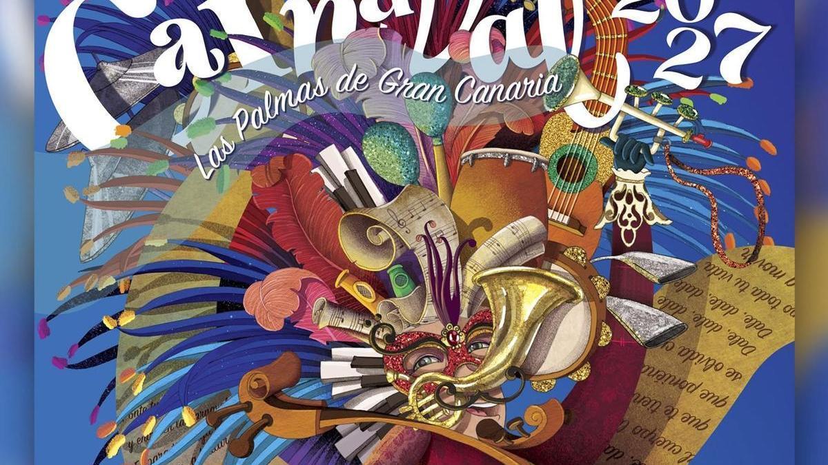Propuesta de Nareme Melián para el cartel del Carnaval de Las Palmas de Gran Canaria 2027
