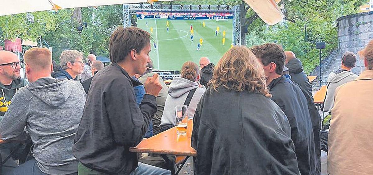Ambiente del bar Golgatha, en Berlín