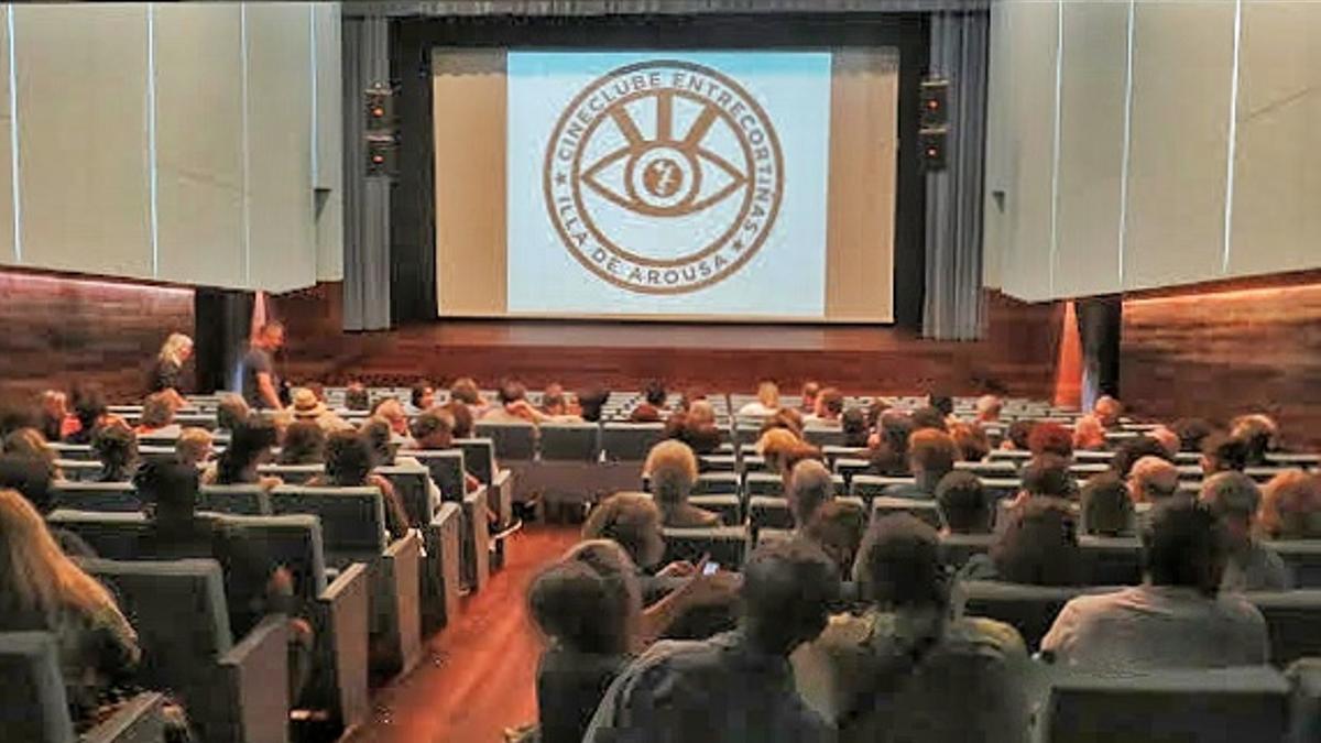 Una proyección anterior del Cineclube Entrecortiñas.