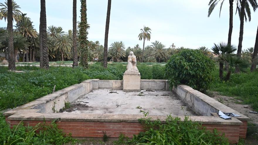 Más seguridad, nuevos accesos en coche y derribo de estanques con la restauración de l'Hort del Gat en Elche