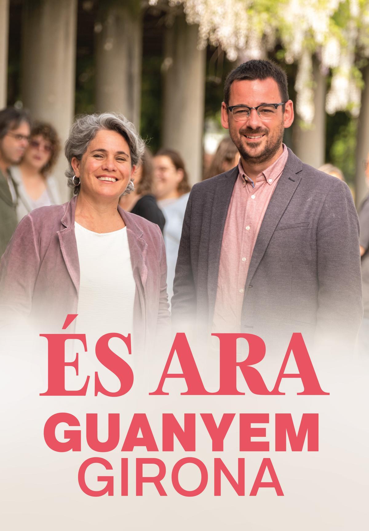 El cartell de Guanyem Girona.