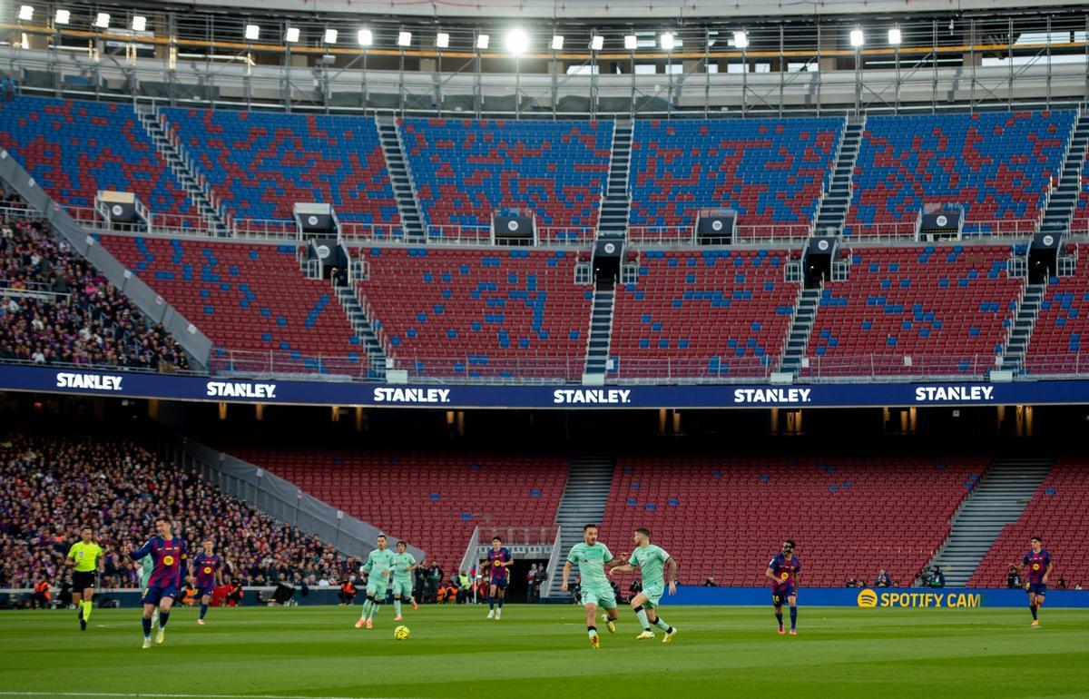El Spotify Camp Nou, durante un partido del Barça.