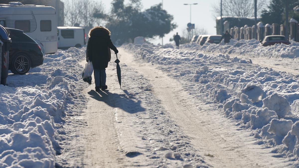 Temperaturas bajas después de la nevada. FOTO: JOSÉ LUIS ROCA