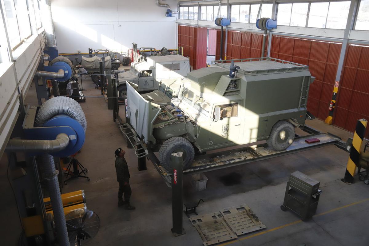 Córdoba Base del ejército de tierra en Cerro Muriano Brigada Guzmán el Bueno X recurso archivo
