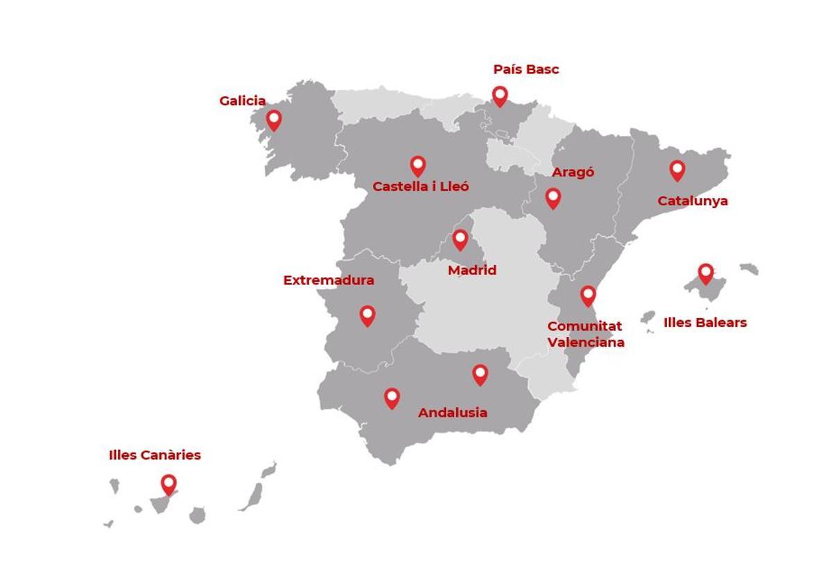 Grup Lymet té presència arreu de Catalunya i també a la resta de l’Estat