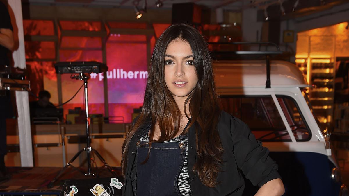 Lucía Rivero Romero, perfecta en la fiesta de Pull&amp;Bear en Madrid