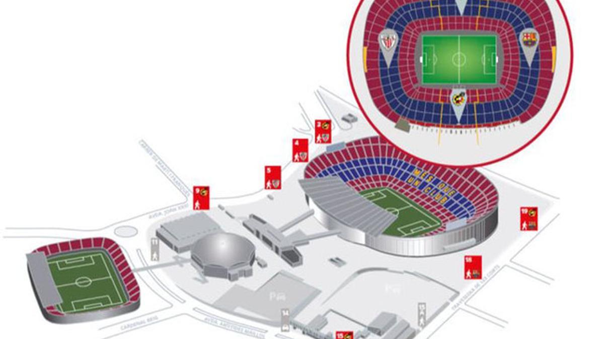 Estos son los accesos para la final de la Copa del Rey 2015