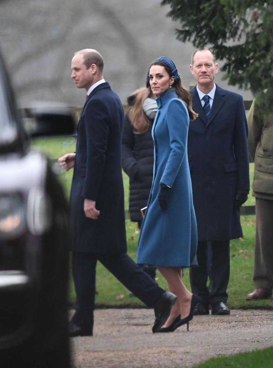 Kate Middleton en la misa de Sandringham