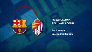 FC Barcelona - Real Valladolid: horario y dónde ver el partido de la jornada 4 de LaLiga EA Sports