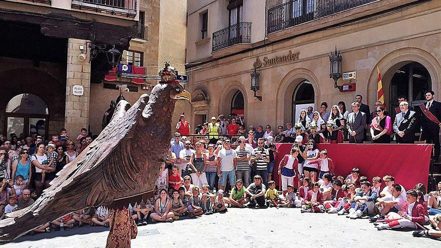 El ball de l&#039;àliga durant el Corpus de Solsona del 2018