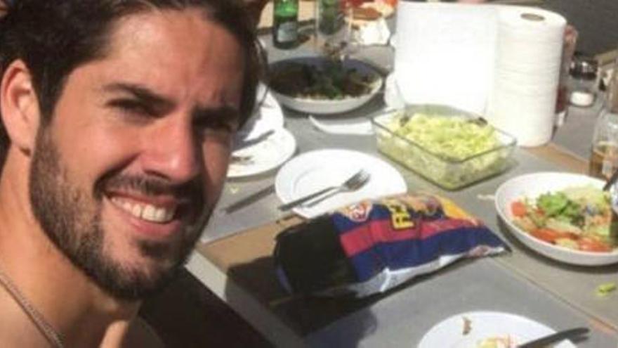 Isco calienta el Clásico... con unas papas