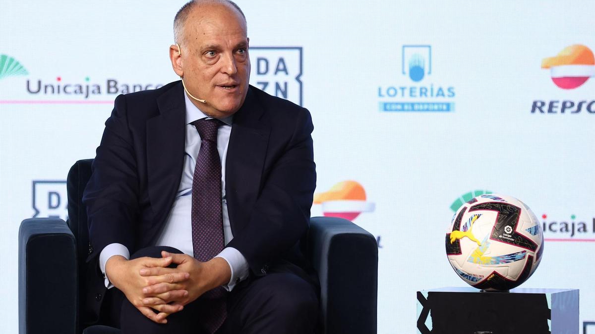 El presidente de LaLiga, Javier Tebas.