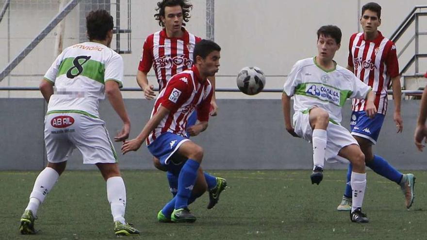 Los pabellonistas no tuvieron opción ayer ante el Sporting. // Jesús Regal