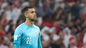 El portero de Portugal, Diogo Costa, durante un partido del Mundial de Qatar.