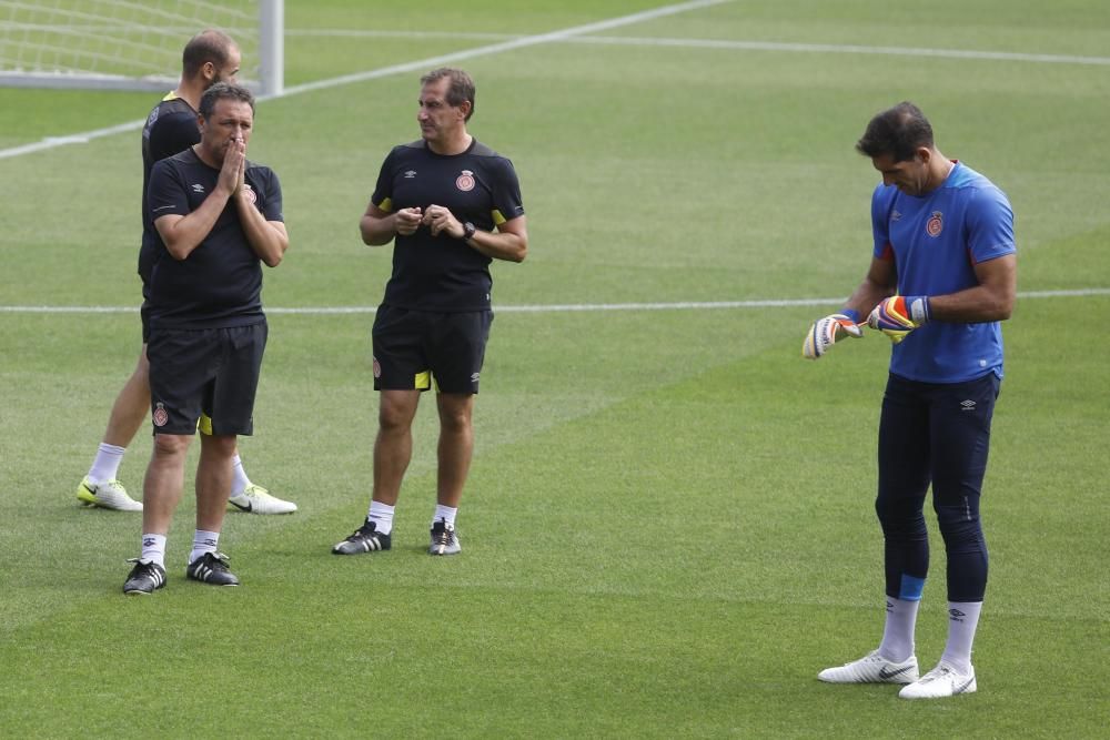 Entrenament del Girona aquest diumenge a Montilivi