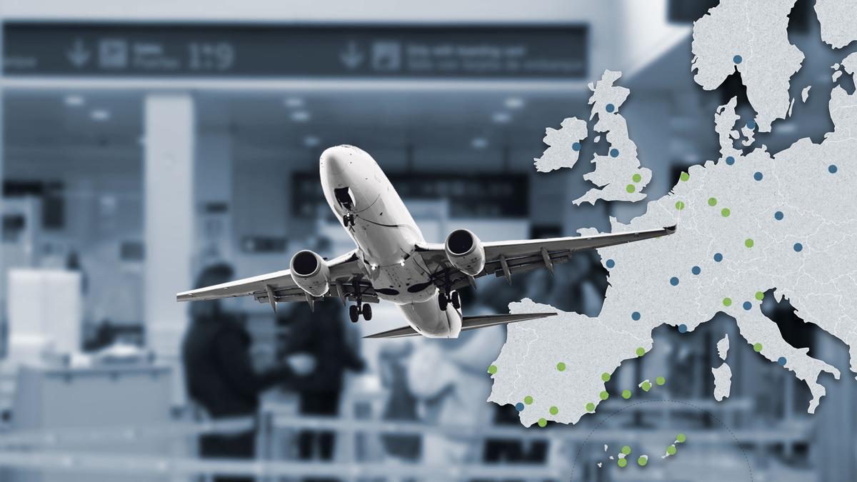 Así será el reparto que planea el Principado para la nuevas conexiones aéreas desde Asturias