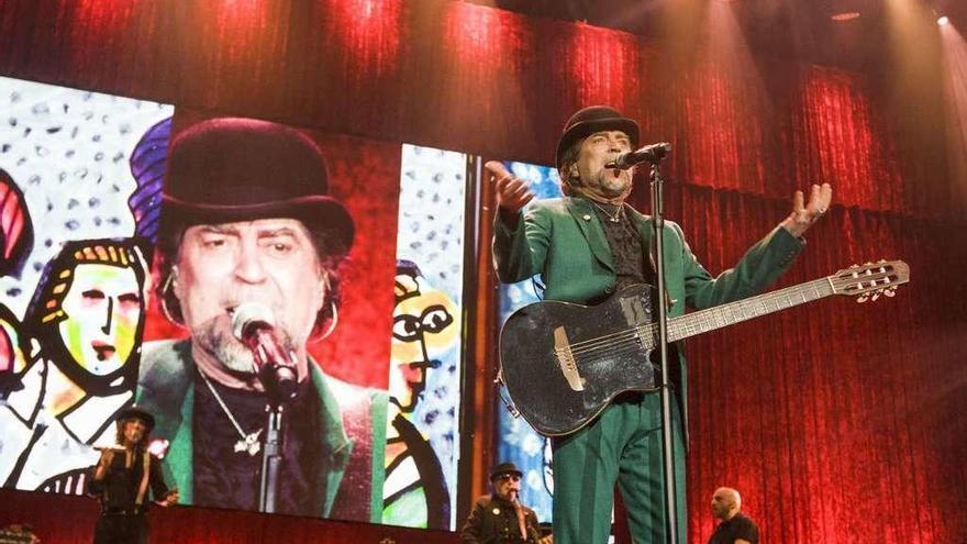 Joaquín Sabina, durante el concierto en el Coliseum en 2015.