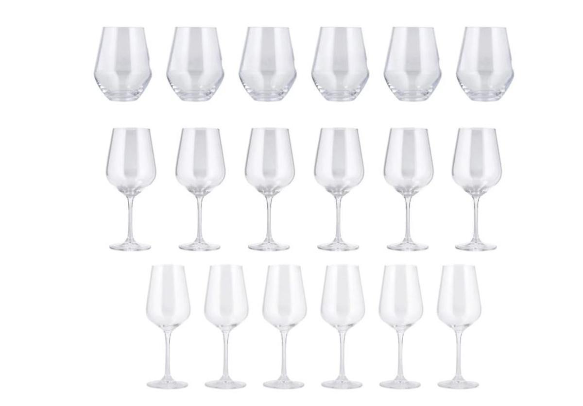 Mañana se esperan colas kilométricas en Lidl para conseguir el juego de 18 vasos y copas de cristal más baratos del mercado: por solo 11,99 euros