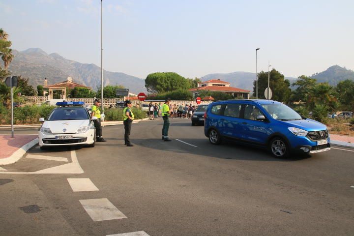 Incendio forestal entre Pinet, La drova y Marxuquera