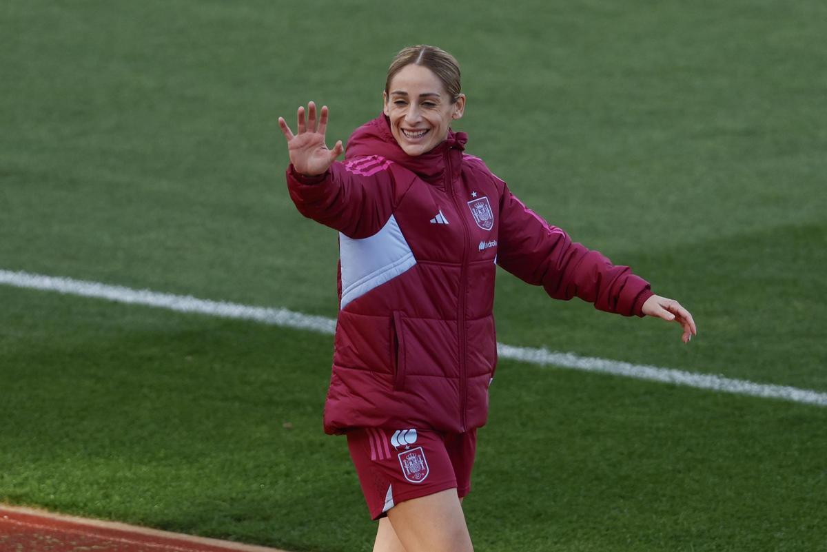 Entrenamiento de la selección española a la Ciudad del Fútbol de las Rozas