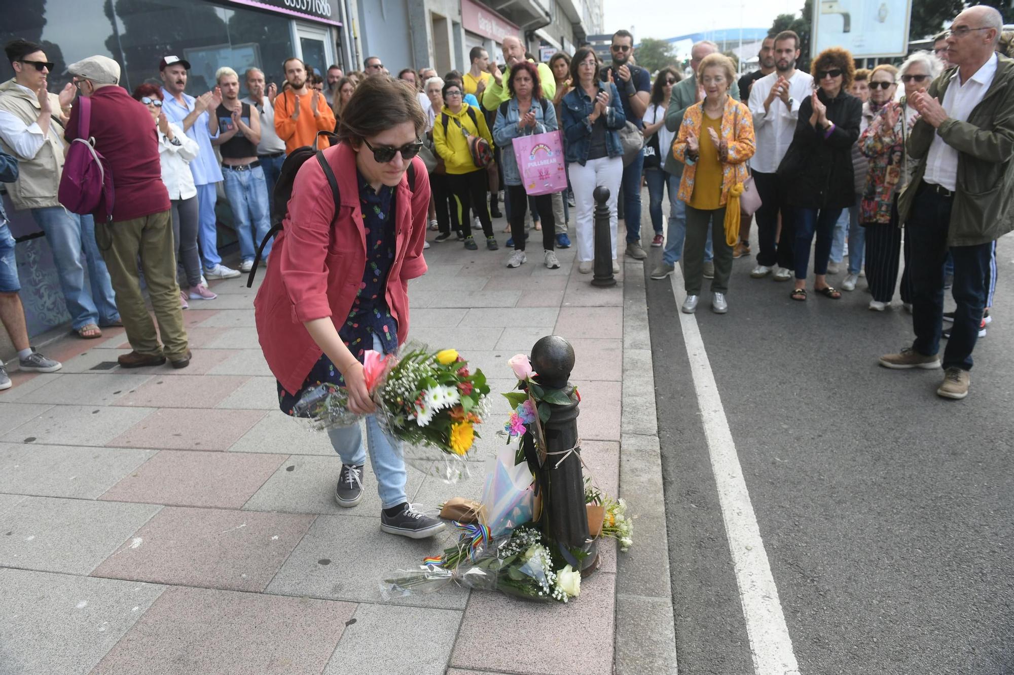 Homenaje a Samuel Luiz en A Coruña por el tercer aniversario de su muerte