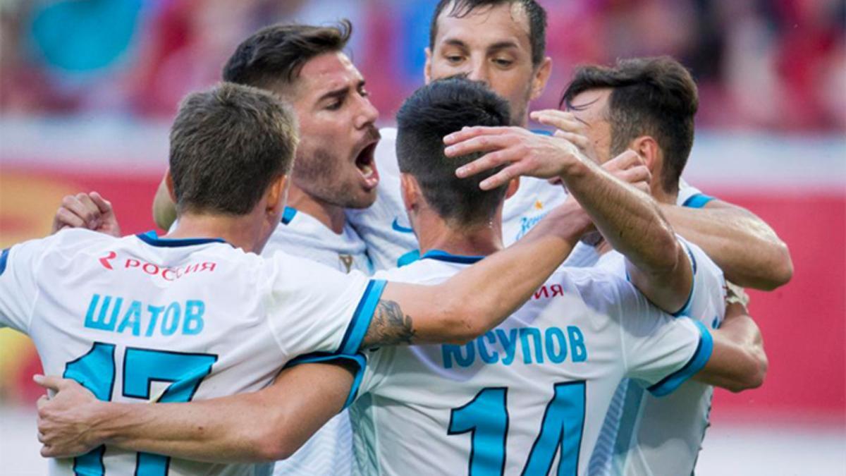 El Zenit celebró su cuarta Supercopa rusa, la segunda consecutiva