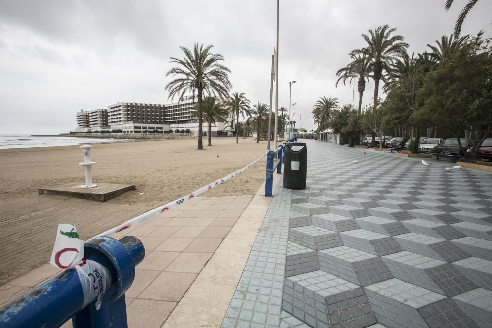 Así está Alicante el primer lunes de confinamiento