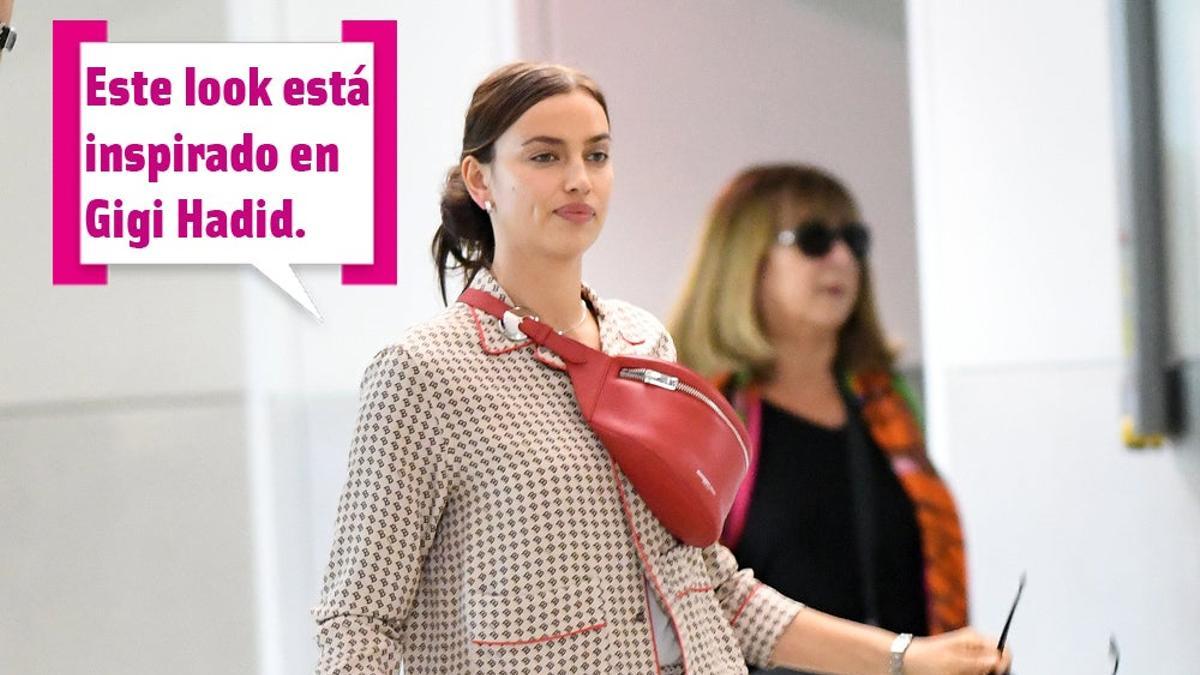 Irina Shayk en pijama en el aeropuerto