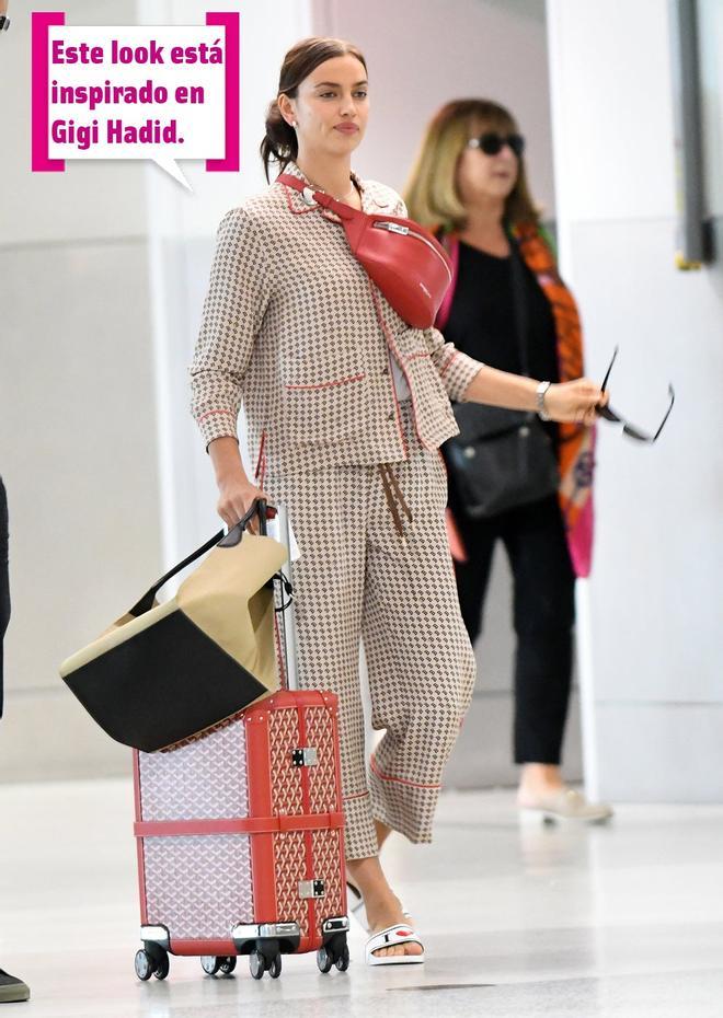 Irina Shayk en pijama en el aeropuerto