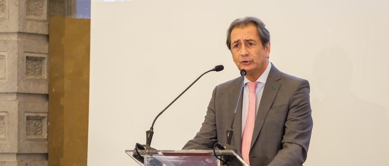 Luis Padrón en una intervención pasada en un Foro de Prensa Ibérica.