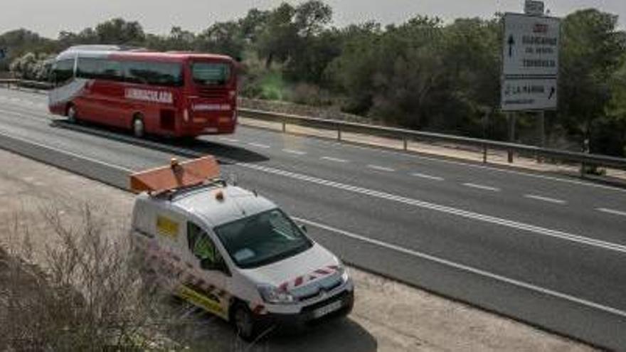 La zona en la que se produjo el accidente de ayer.