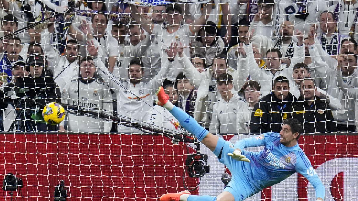 Thibaut Courtois, durante un partido de esta temporada