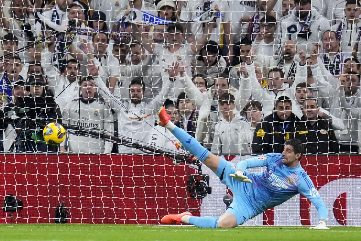 Thibaut Courtois, durante un partido de esta temporada.