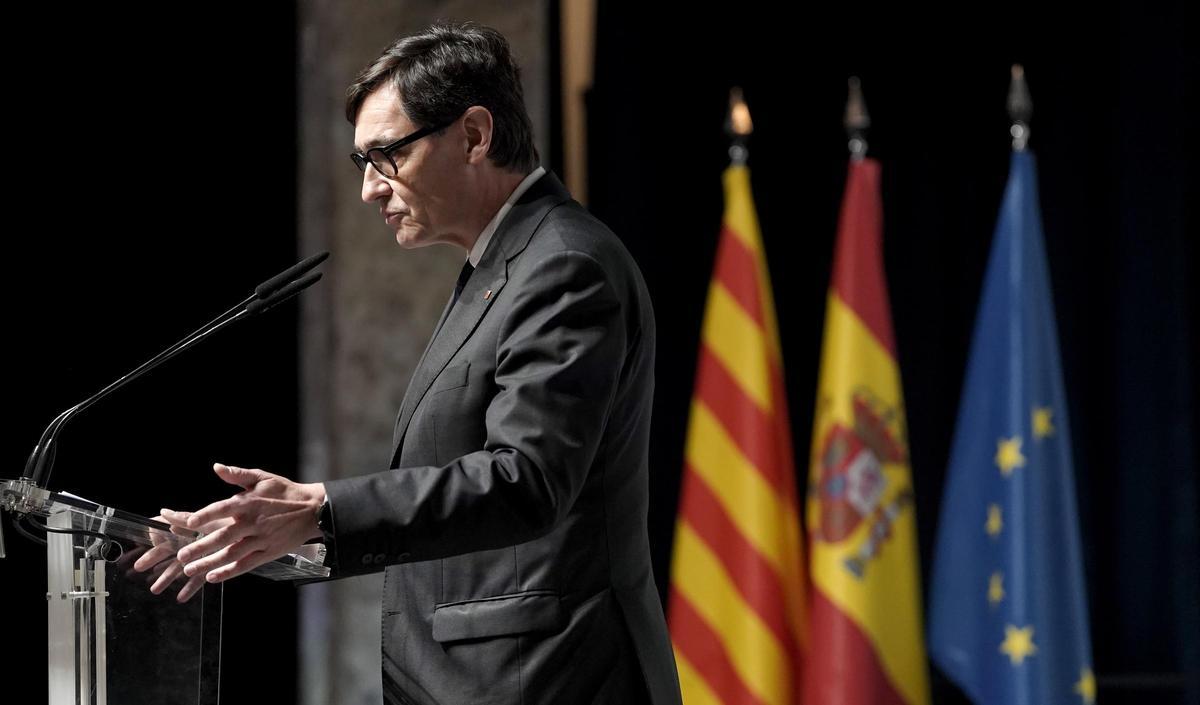 Salvador Illa interviene en la conferencia Catalunya lidera en Madrid