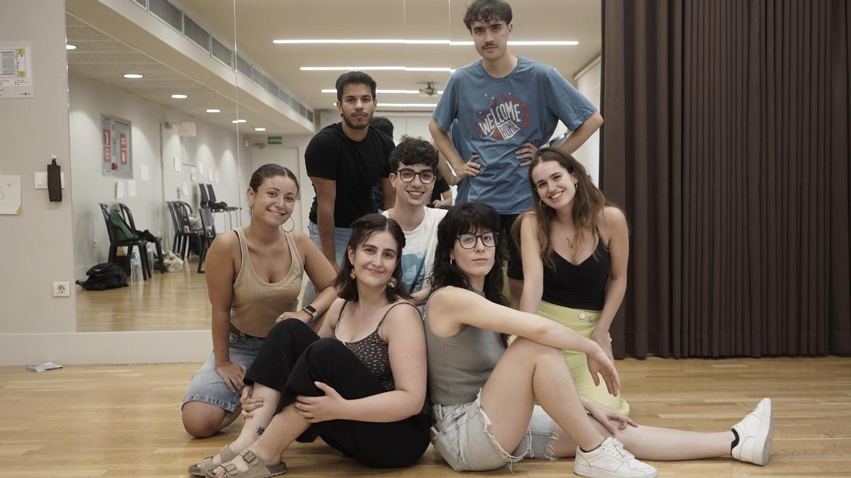 Assaig de "La Nit de Musikaals", ahir al vespre, en una de les sales del Kursaal
