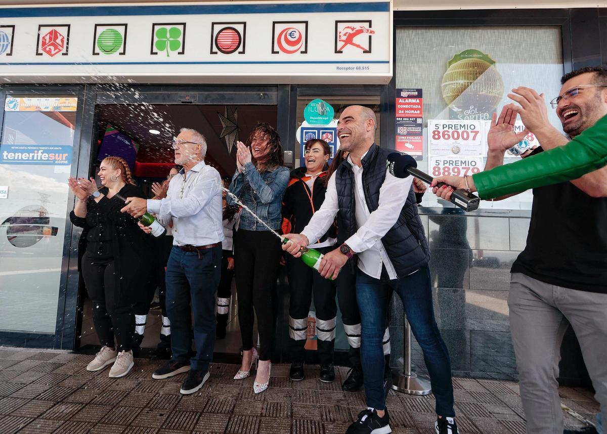El Gordo premia a Tenerife