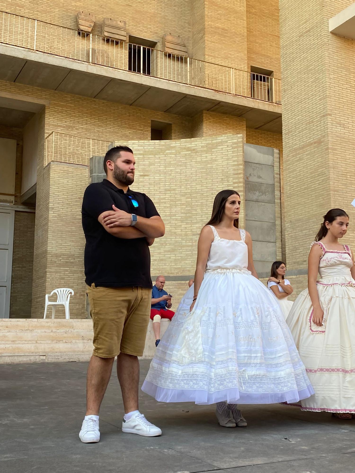 Ensayo de la exaltación de las Falleras mayores de Sagunt en el Teatro Romano.