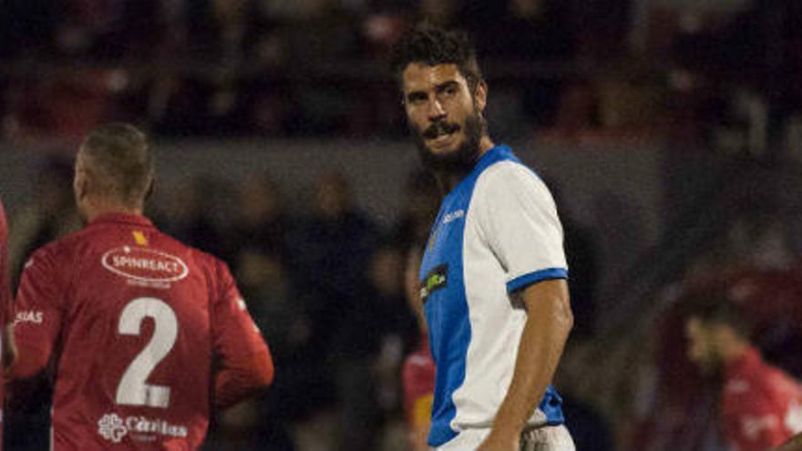 Mariano Sanz durante el partido de esta temporada