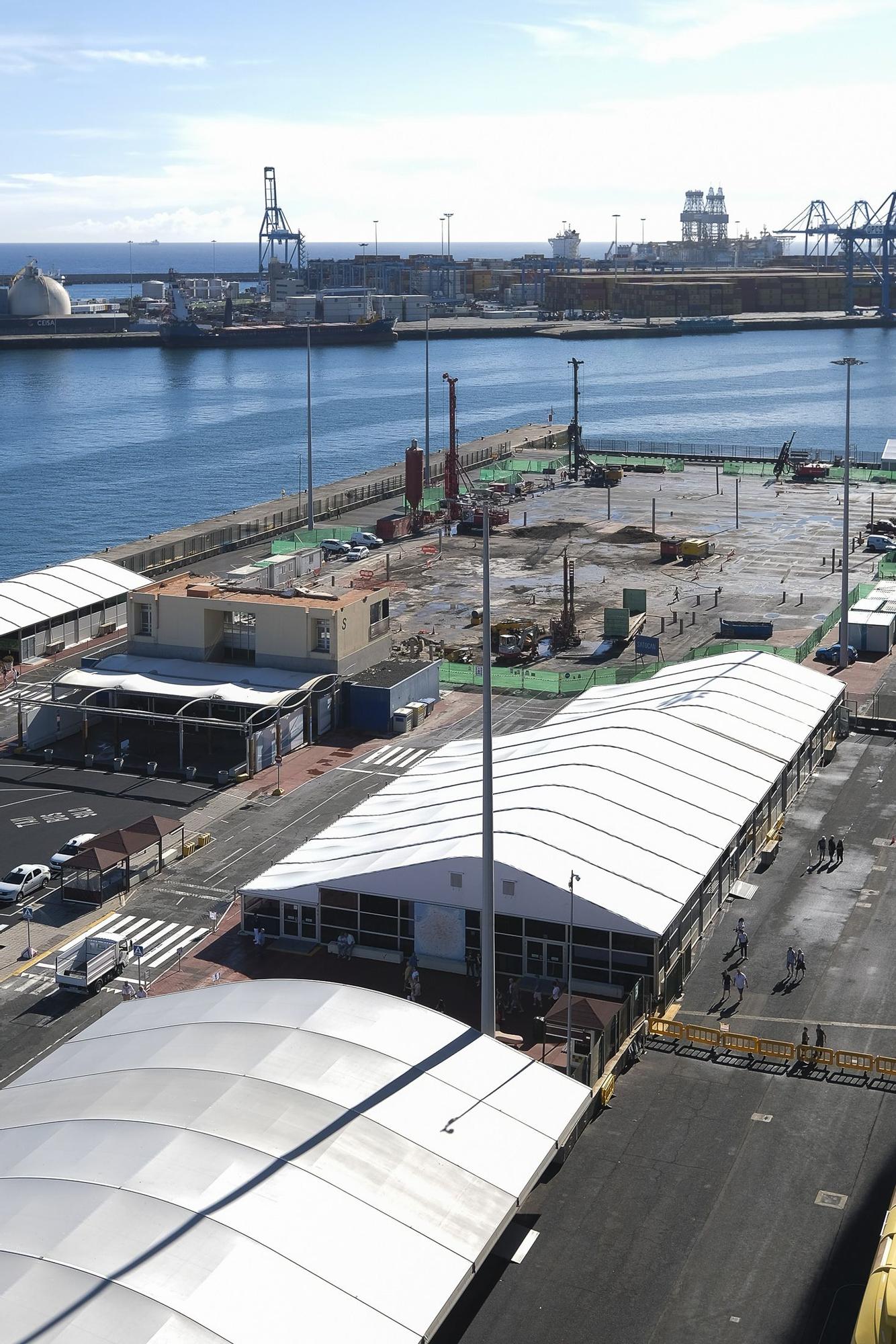 Obras en la terminal del Muelle de Cruceros de Las Palmas