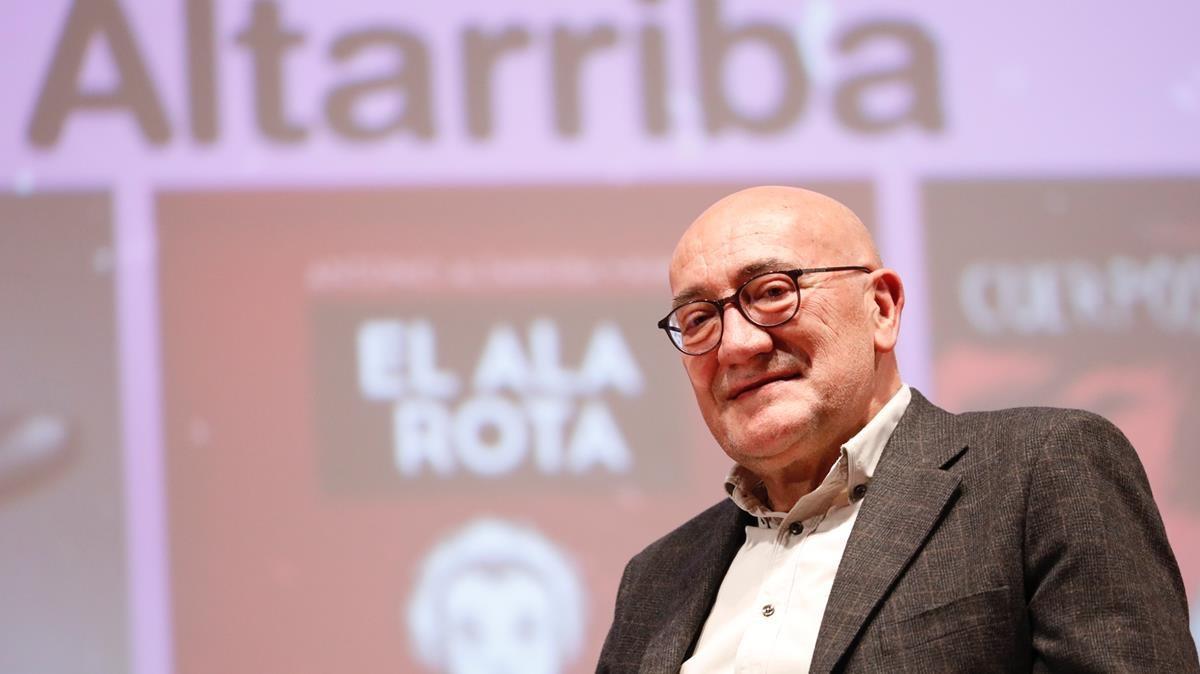 Antonio Altarriba, en el 2019, tras ganar el Gran Premio del Cómic Barcelona. 