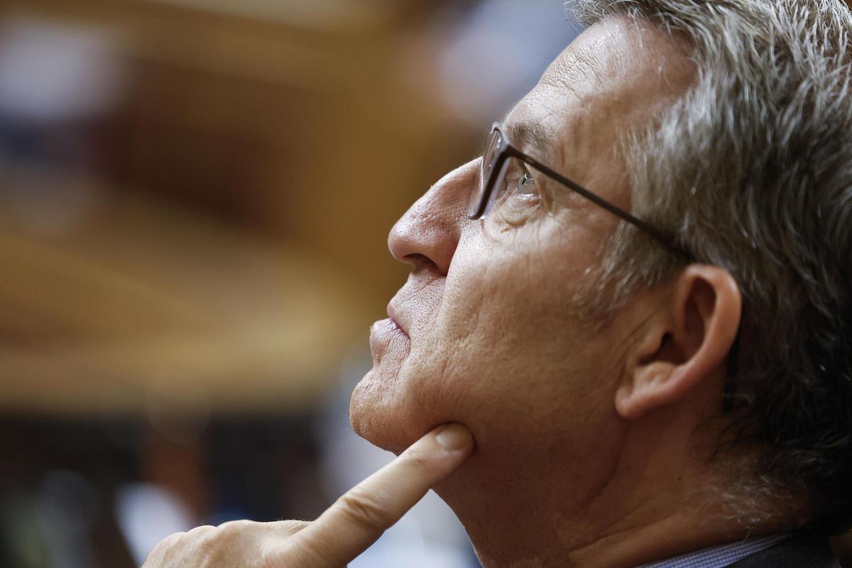 Alberto Núñez Feijóo, en el Congreso, en una foto de archivo.