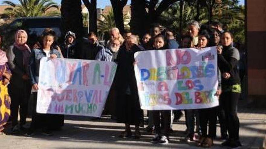 Una de las protestas para denunciar los desalojos.