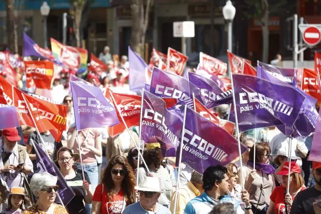 Manifestación del 1 de Mayo en Alicante
