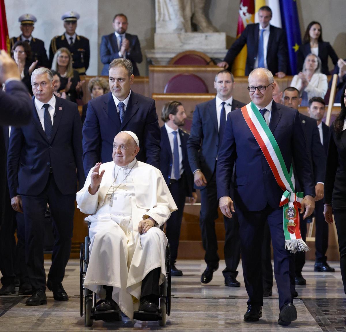 El Papa Francisco de visita en Roma