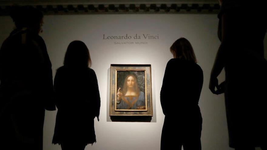 La obra de Leonardo, expuesta en la galería Christie de Nueva York.